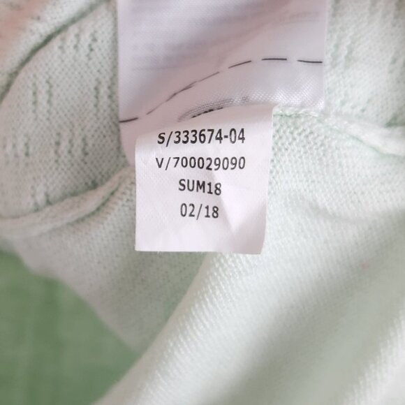 Banana Republic Factory Pointelle Knit Lightweight Button Up Cardigan Blue sz S - Picture 9 of 9